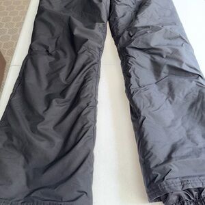 Snow Pants Size Large Black Unisex Adjustable Waist EUC Outdoor Gear